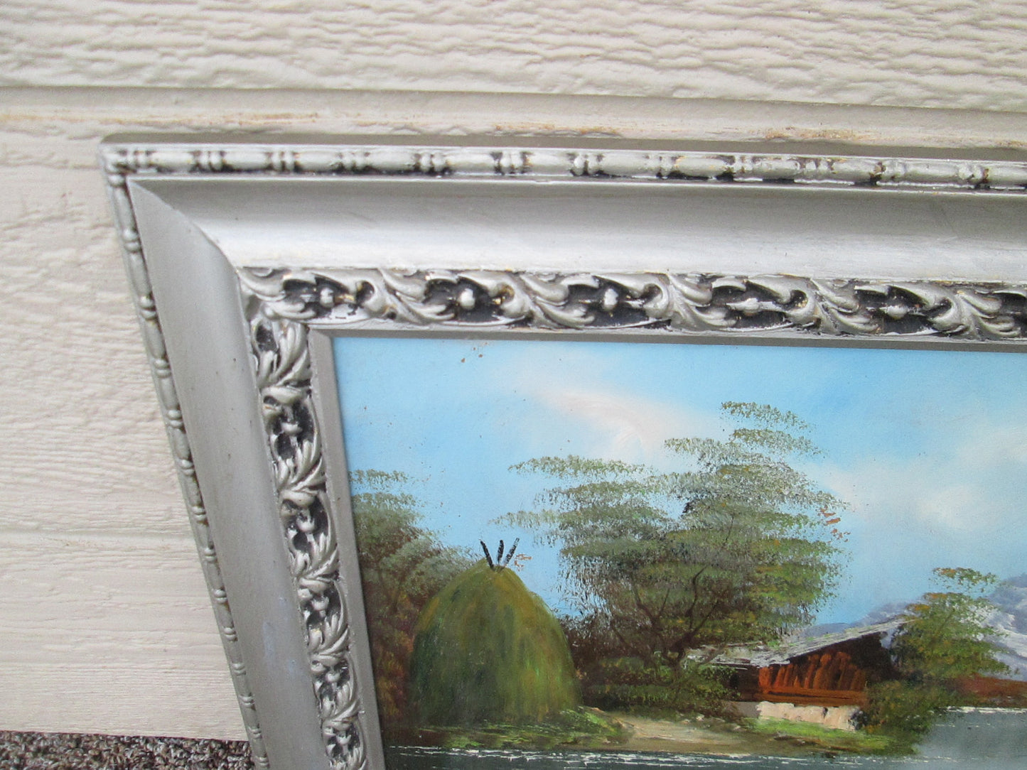 59752 Vintage Oil Paintng on Board