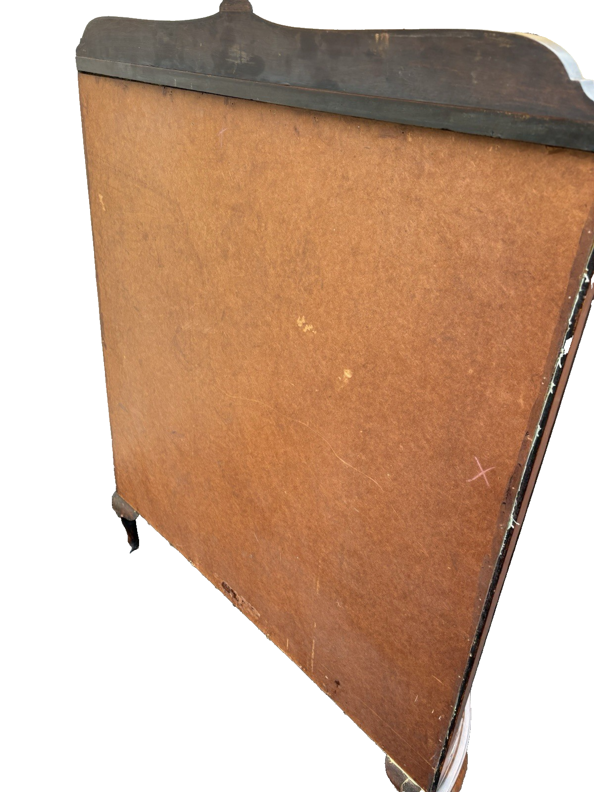 66750 Claw Foot Mahogany Curio China Cabinet