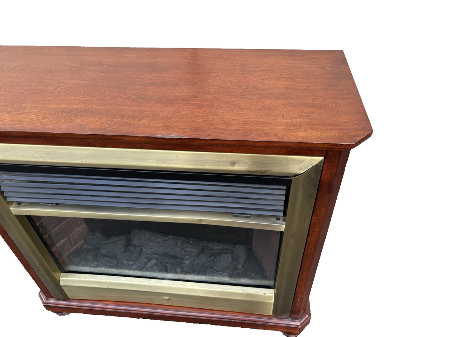 66921 Mahogany WORKING Electric Fireplace Mantle