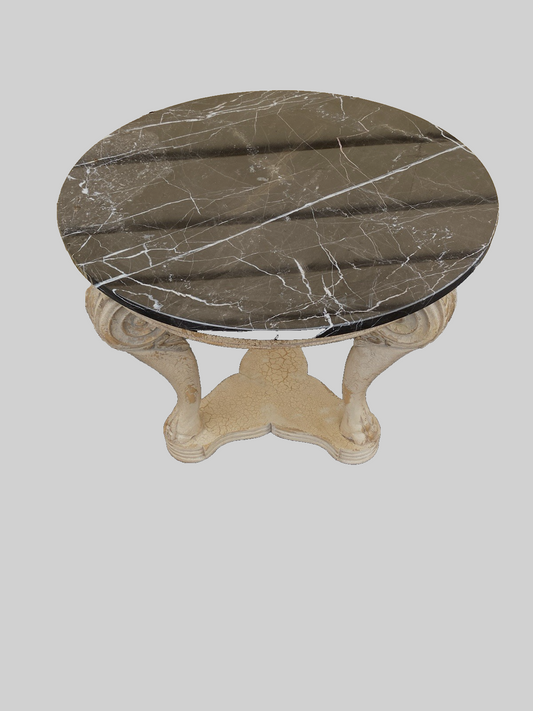 65705 Marble Top Lamp Table Stand
