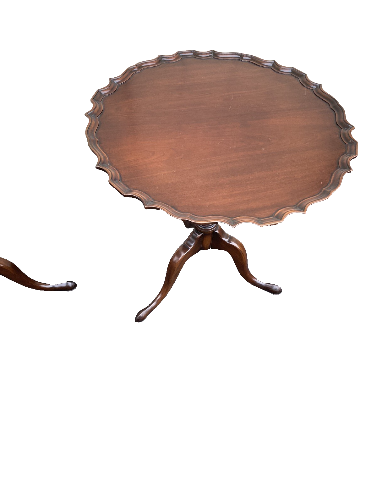 66324 CHARAK Furniture  PAIR   Mahogany Tilt Top Lamp Table Stand s