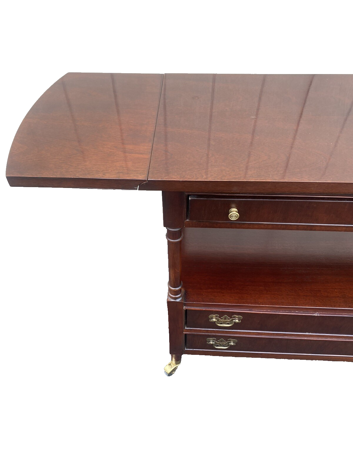 65303 BERNHARDT Mahogany Dropside Server Sideboard Cabinet