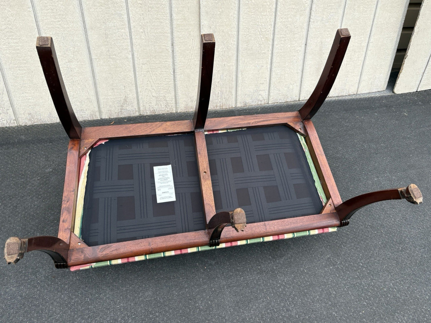 66826  Mahogany Settee Loveseat  Couch Chair