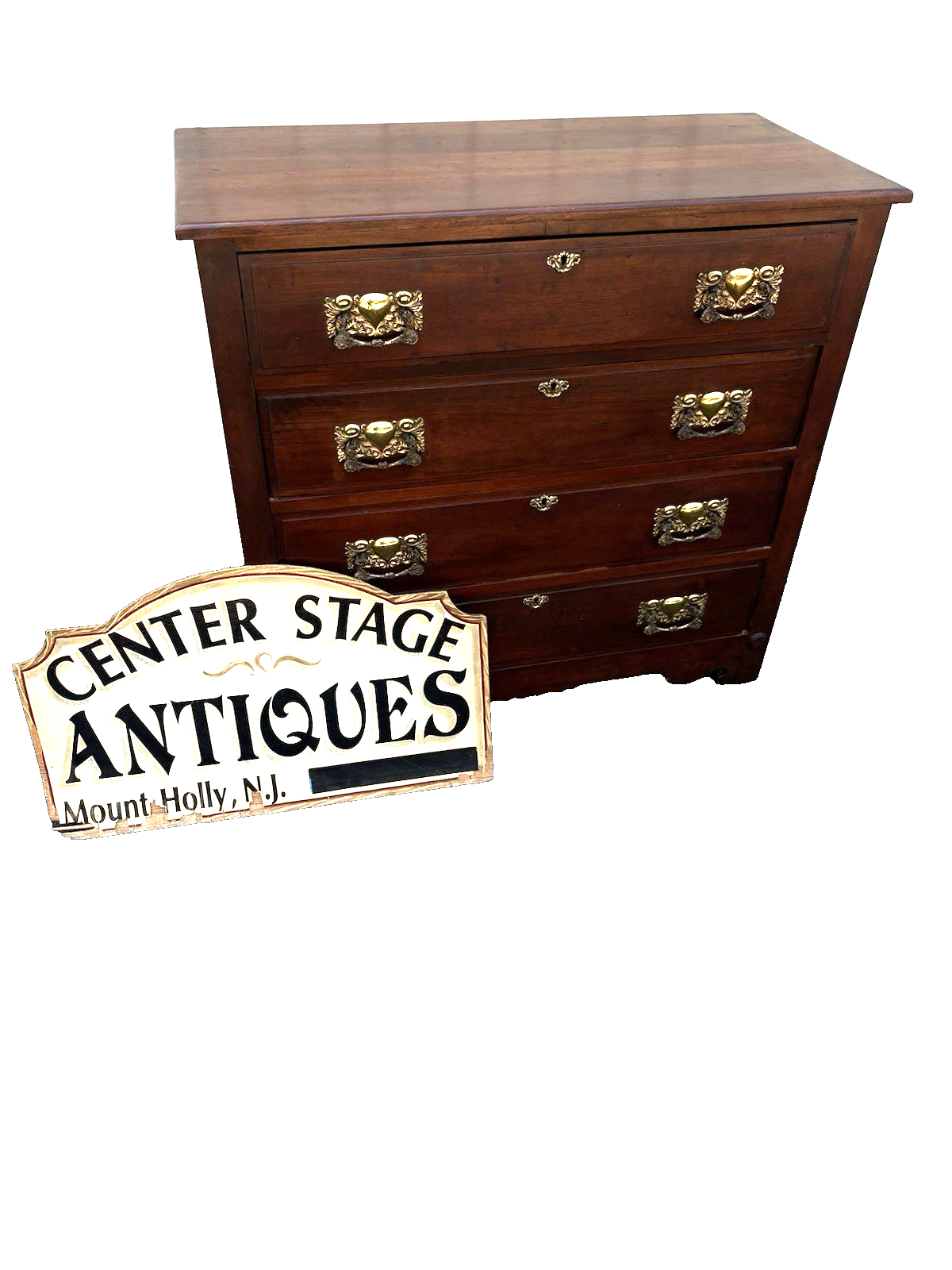 67002  Antique Victorian Mahogany  Dresser Chest