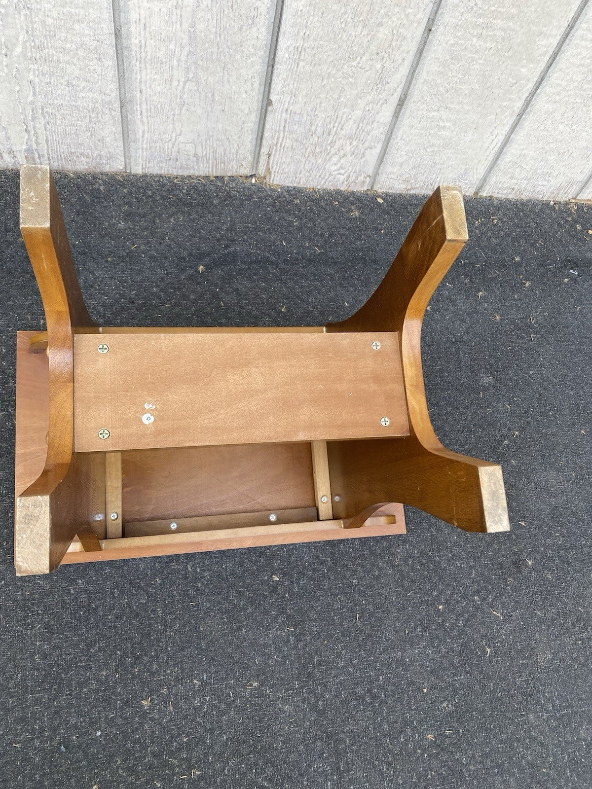 66601   Solid Oak  Footstool Bench Stool