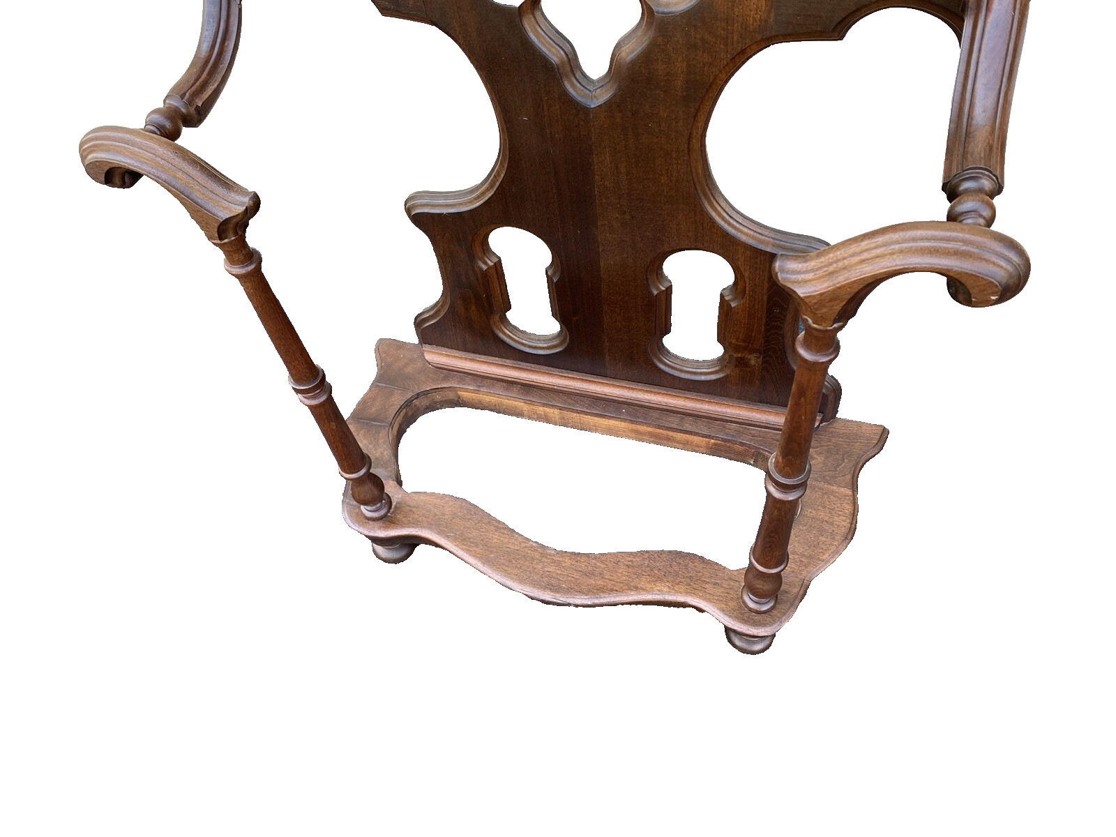 64495 Antique Gothic Victorian Hall Tree Hat rack Umbrella Stand