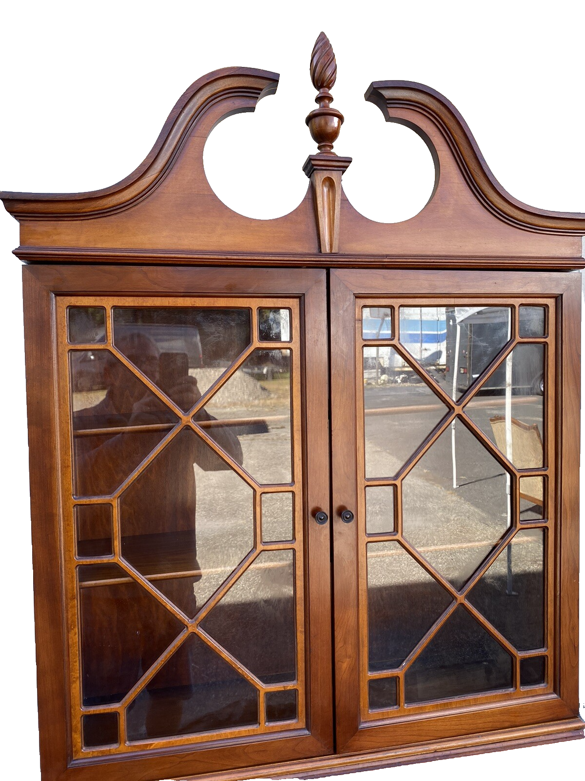 65929 MONITOR Furniture  Maple Secretary Desk w/ Bookcase Top