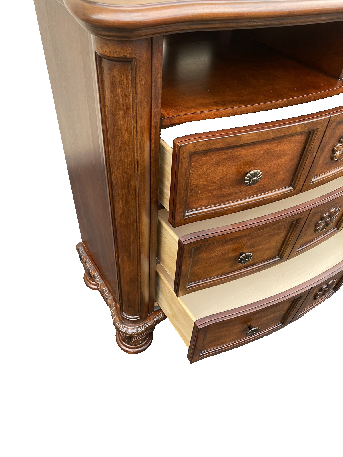 66081 Mahogany Television Stand Credenza Buffet Server