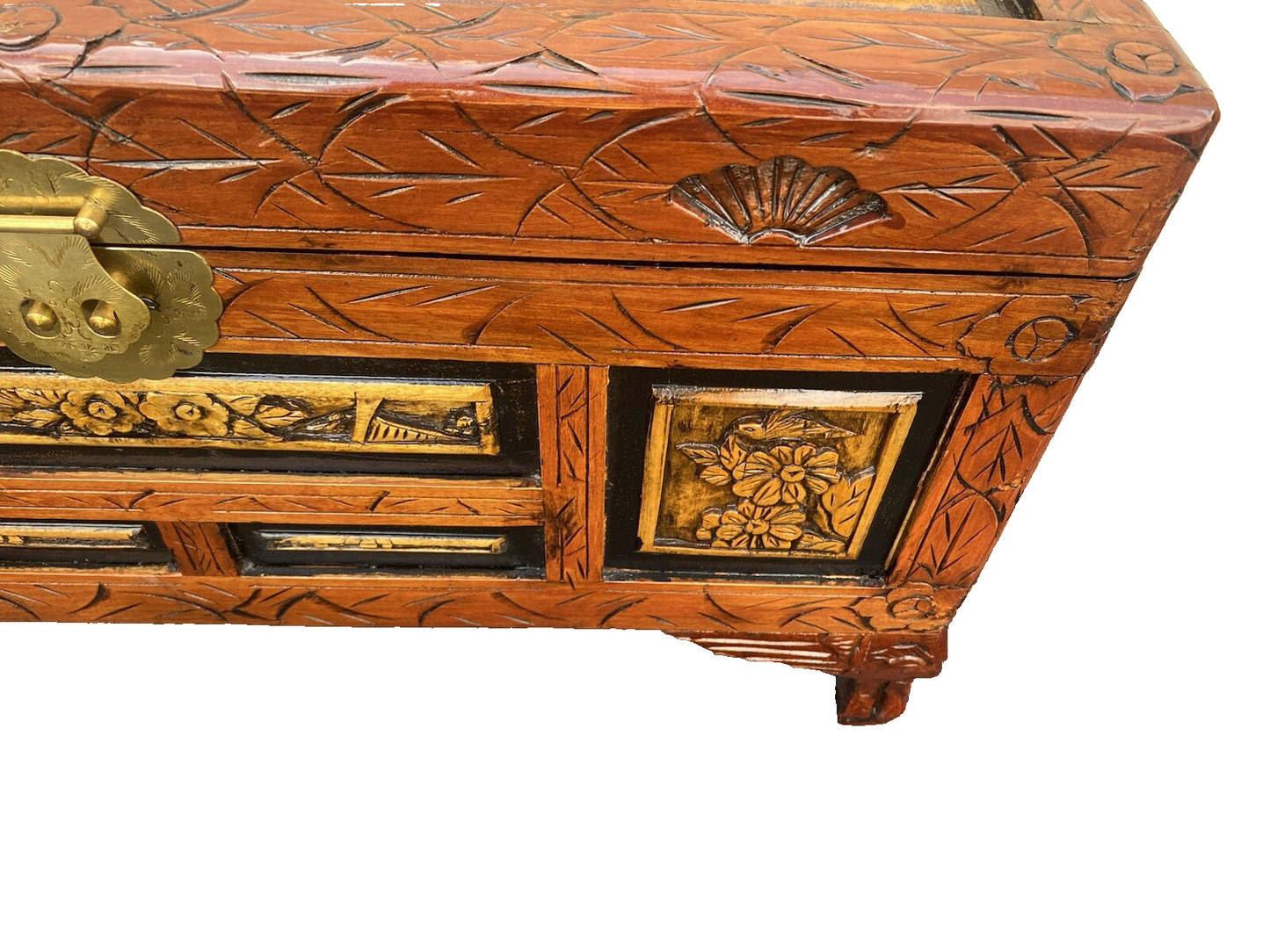 65684 Oriental Storage Blanket  Chest Trunk Cabinet