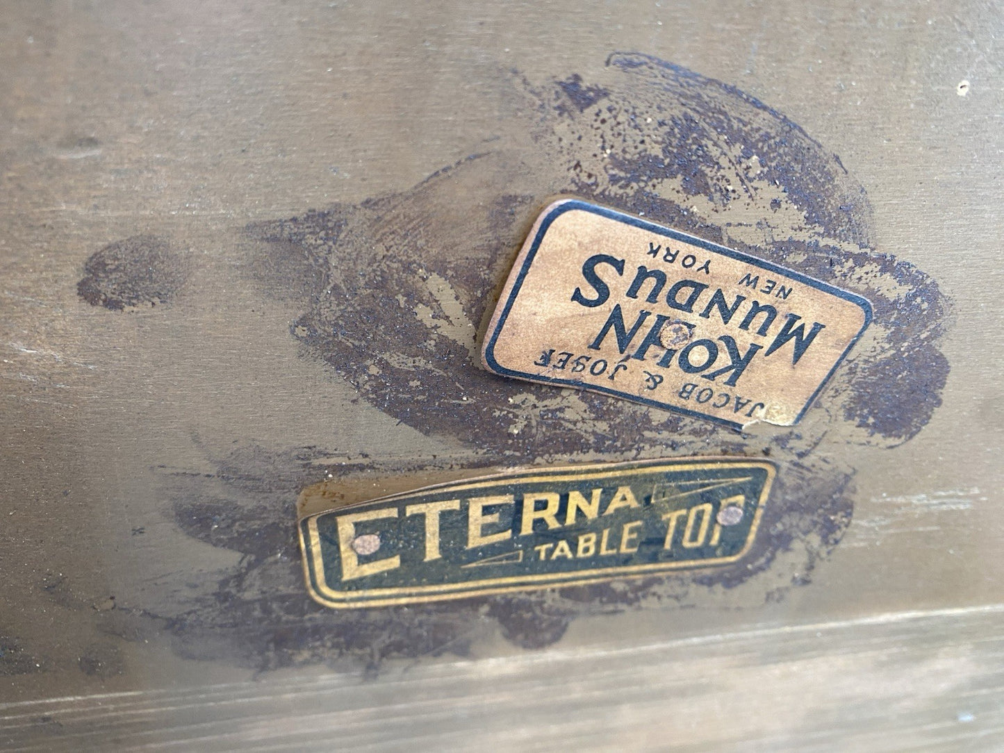 66527   Custom Hand Made ETERNA Console Library Table Stand KON MUNDUS  New York