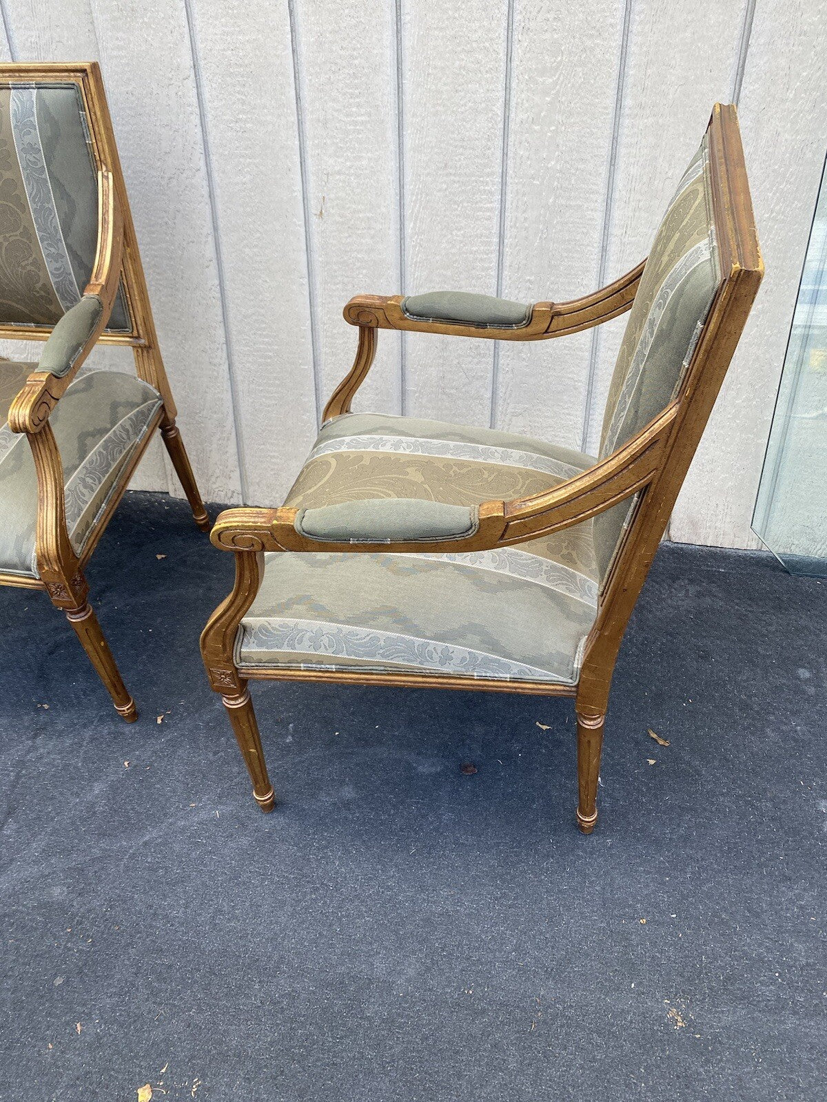 64695 Pair Ethan Allen Heppelwhite Armchairs