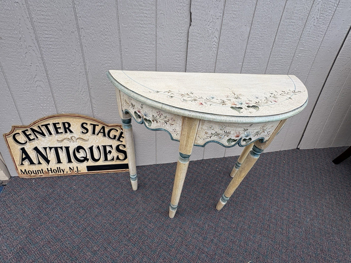 67049 Hand Painted Console Table Stand Sideboard Server