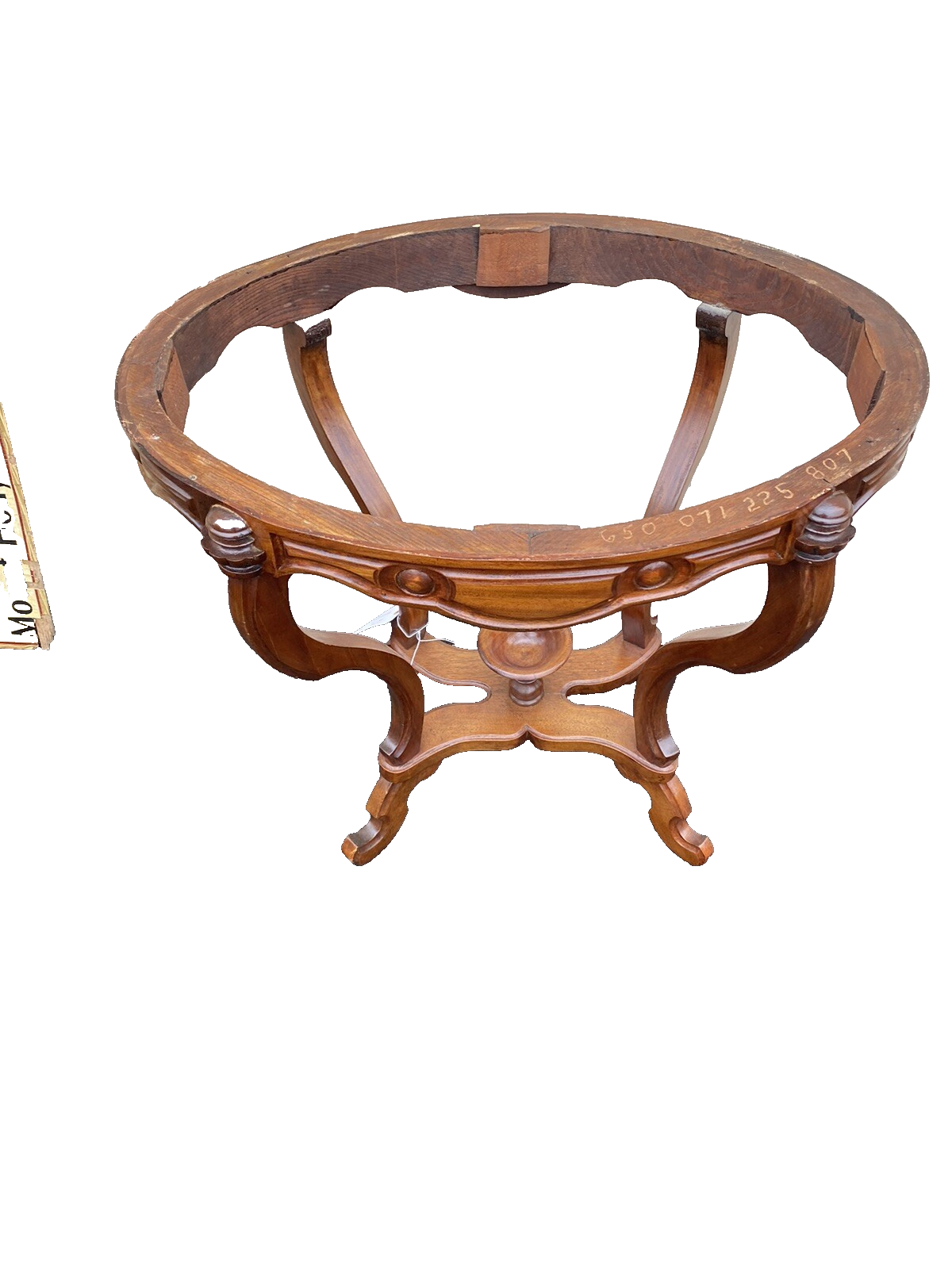 65035 Antique Victorian Walnut Lamp Table Stand