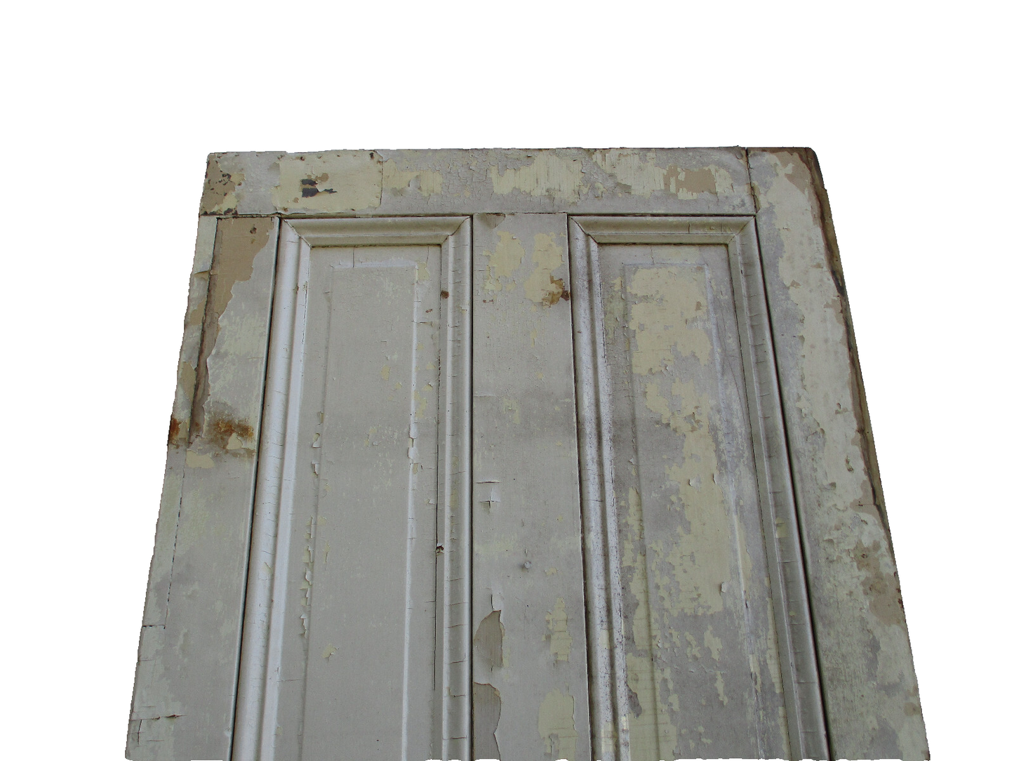 DOOR 08:    Antique  Raised Paneled Victorian Wood  Door 31" x 88 1/2"H