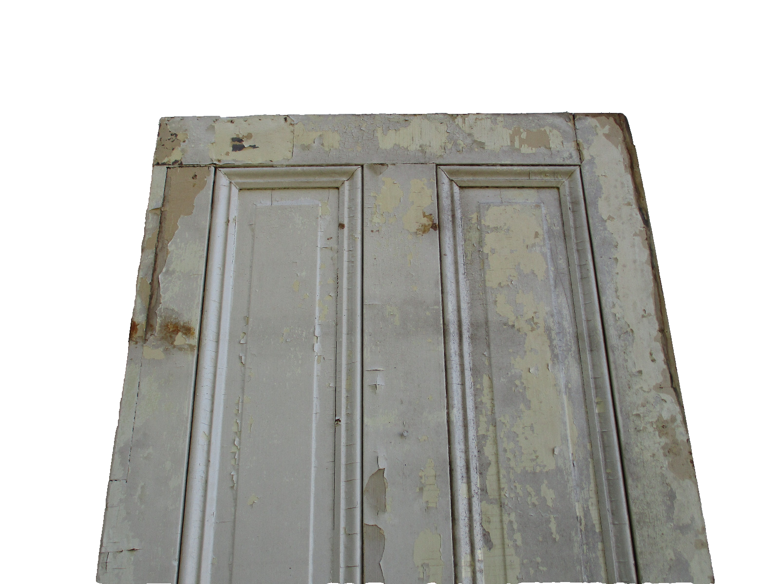 DOOR 08:    Antique  Raised Paneled Victorian Wood  Door 31" x 88 1/2"H