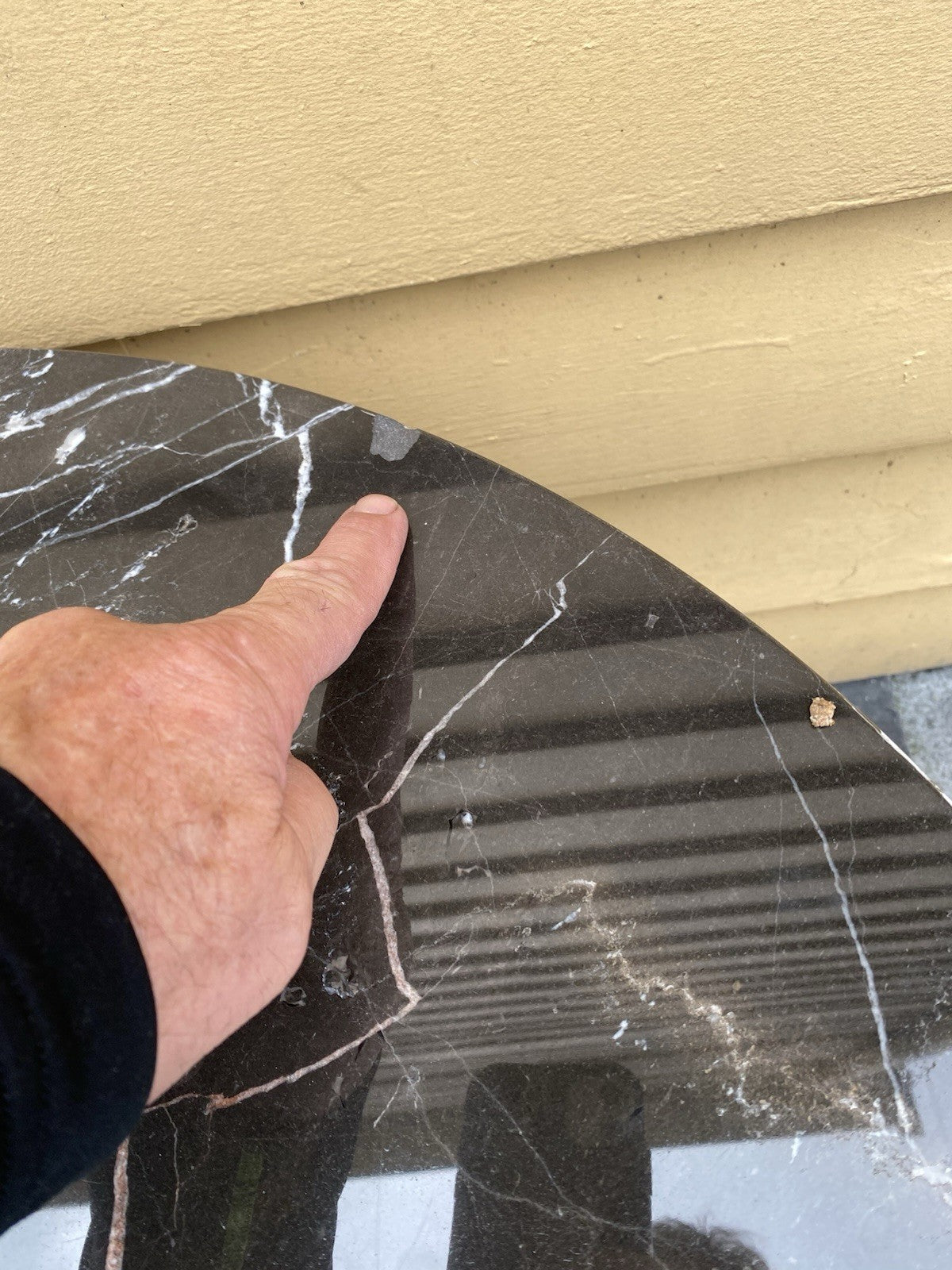 65705 Marble Top Lamp Table Stand