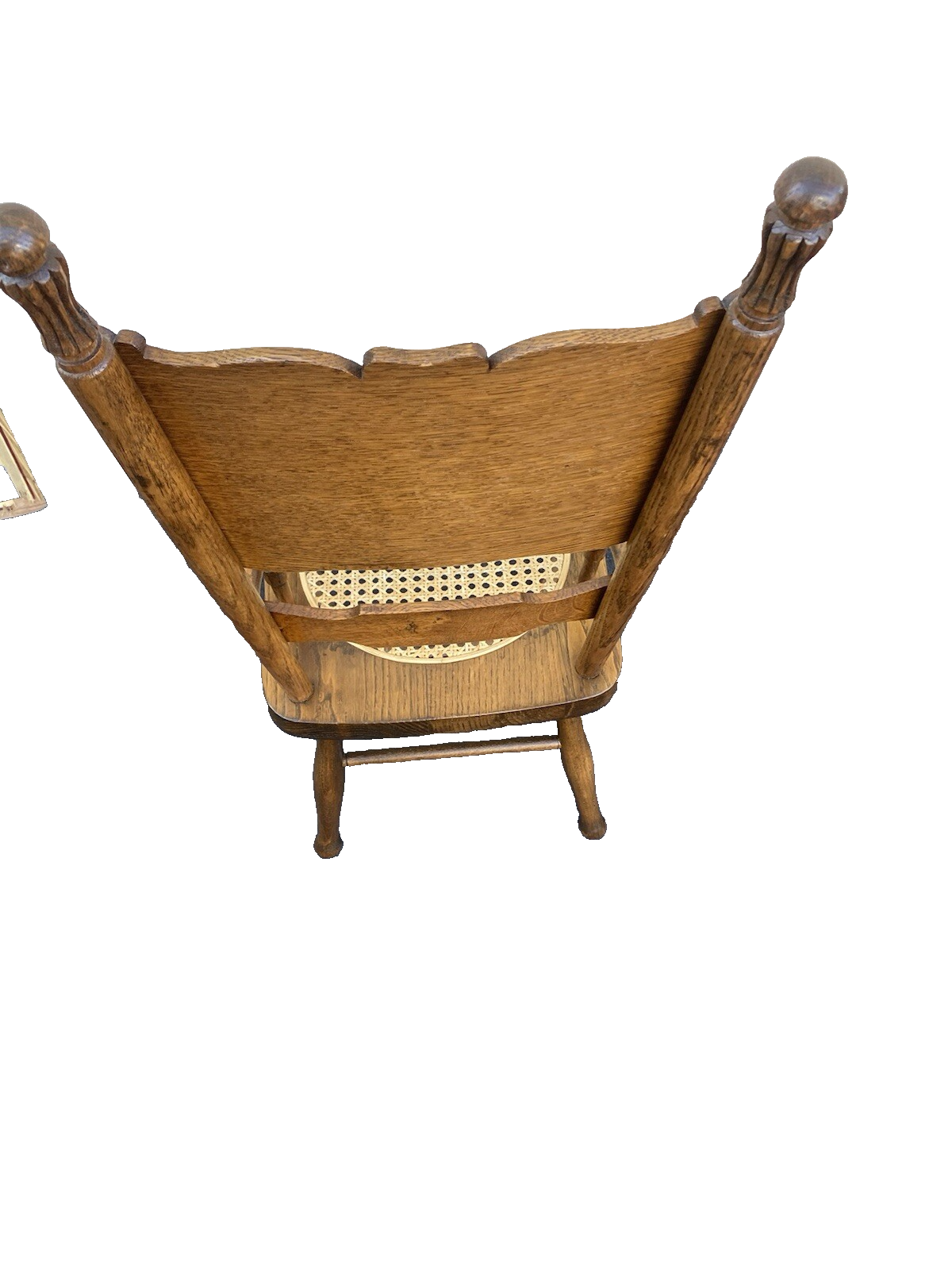 65962 Antique Oak Childs Doll Youth Chair