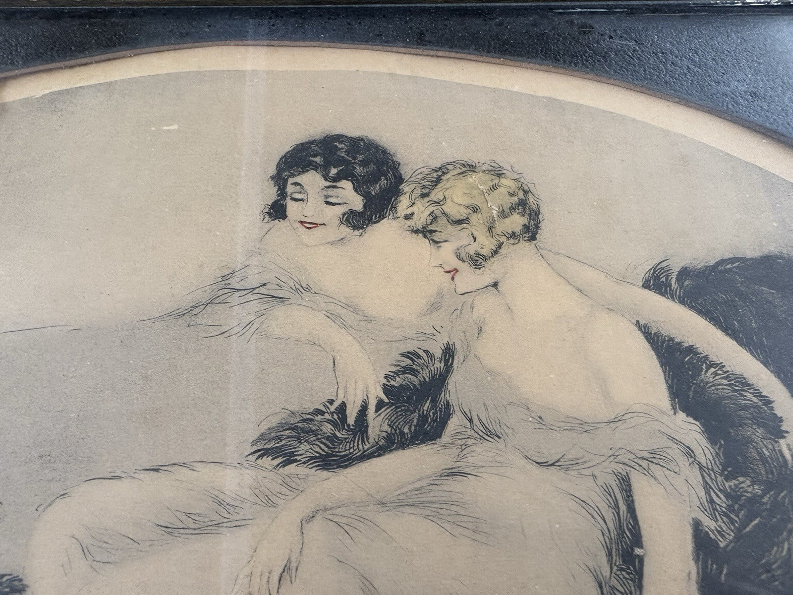 ART MS:      Deco Print French Dolls Cote'  Louis XV Style Picture