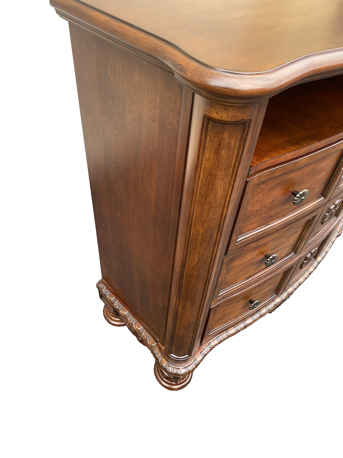 66081 Mahogany Television Stand Credenza Buffet Server