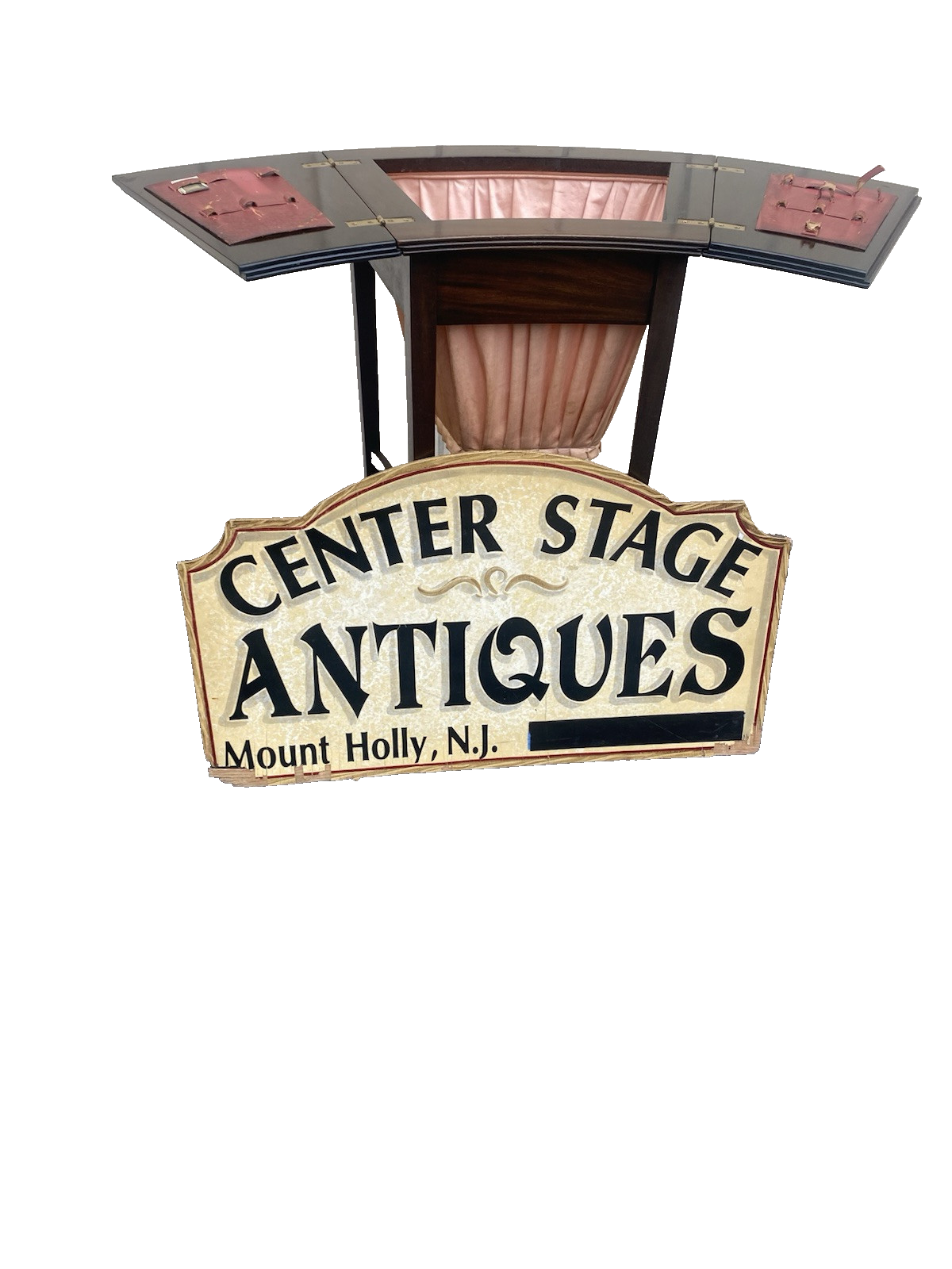 66420 Mahogany Victorian Sewing Stand Table