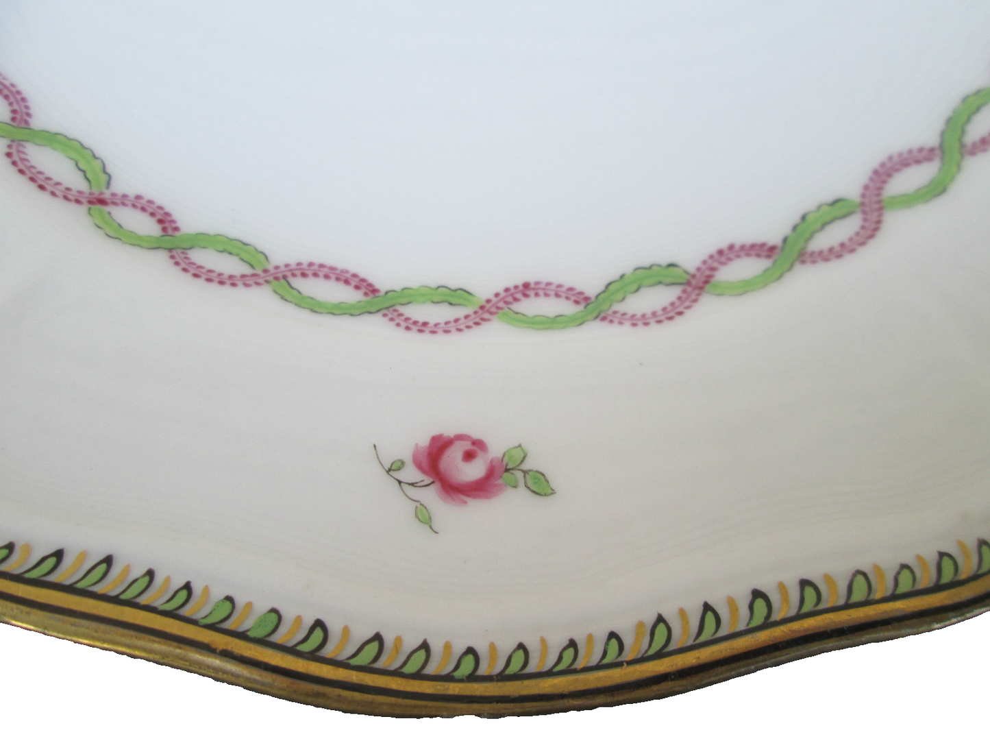 COL MWW:  SET OF 11 ANTIQUE PORCELAIN URN & FLOWERS 8" PLATES