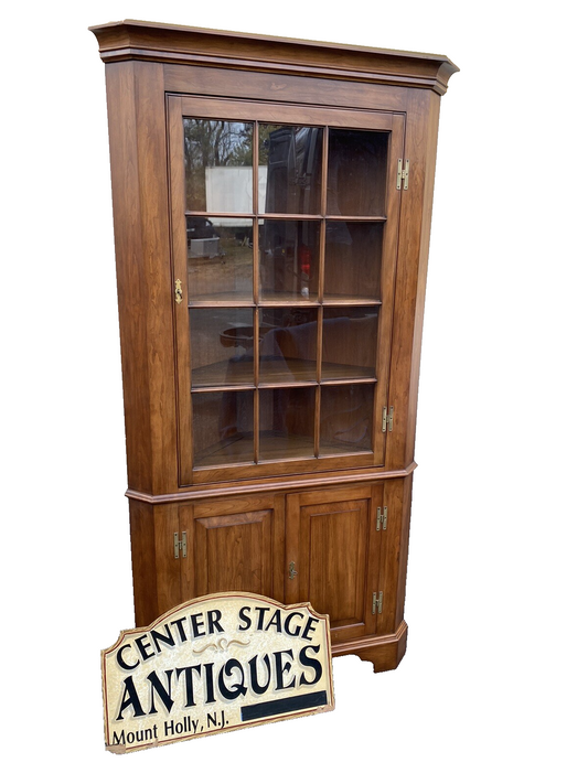 66039    HENKEL HARRIS Black  Cherry Corner China Cabinet