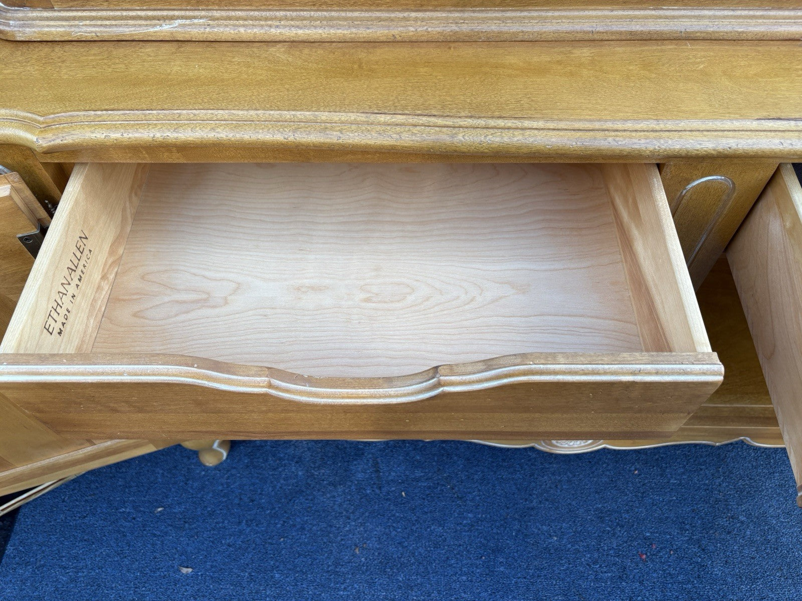 67124 French Country ETHAN ALLEN China Cabinet Curio