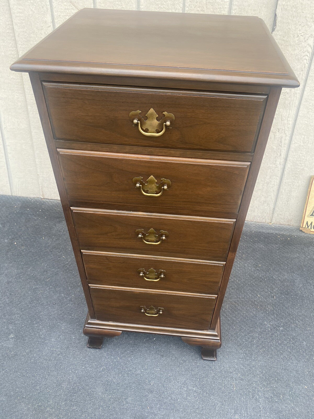 65611   KINDEL Furniture Quality Walnut High Chest Dresser