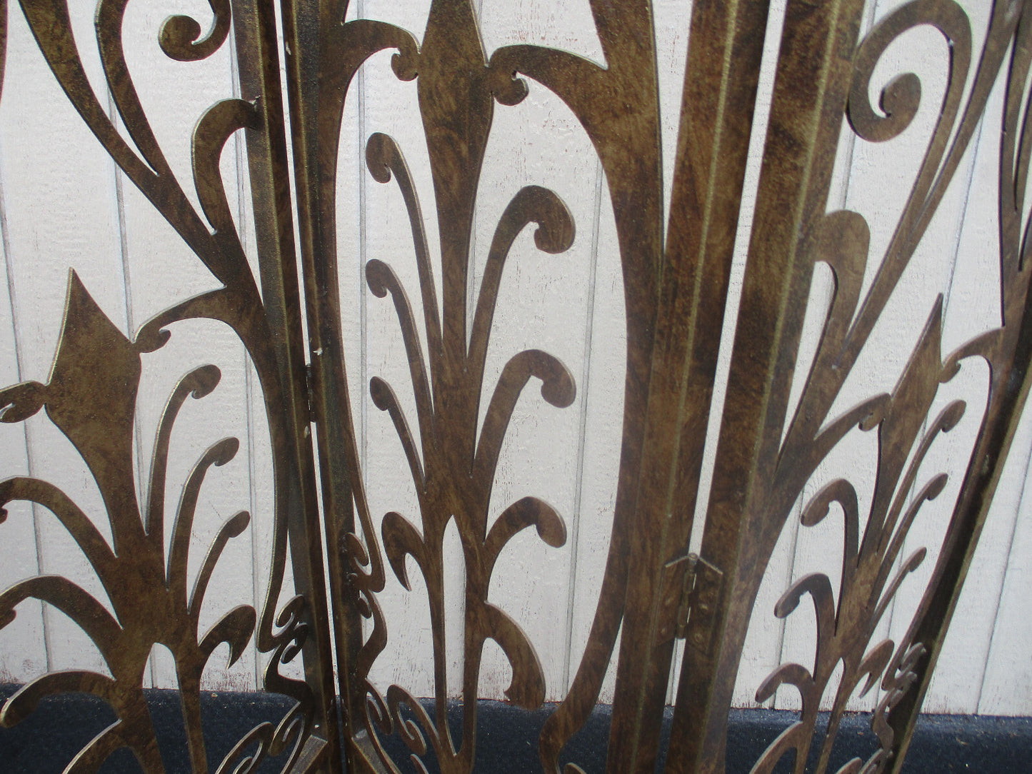 64401   Metal  SUPER HEAVY QUALITY  3 Section Room Divider Screen