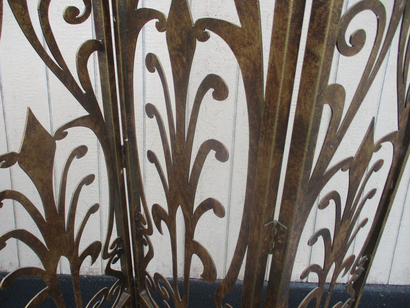 64401   Metal  SUPER HEAVY QUALITY  3 Section Room Divider Screen