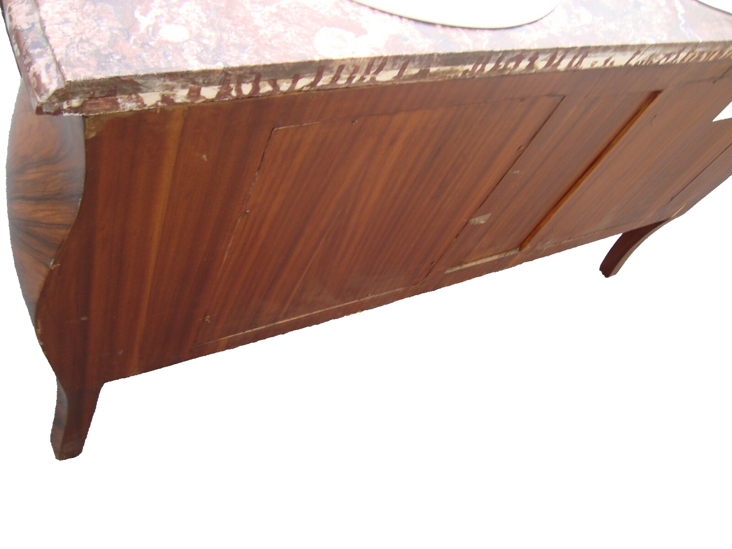 61625 Hand Painted Decorator Bathroom Double Sink Cabinet