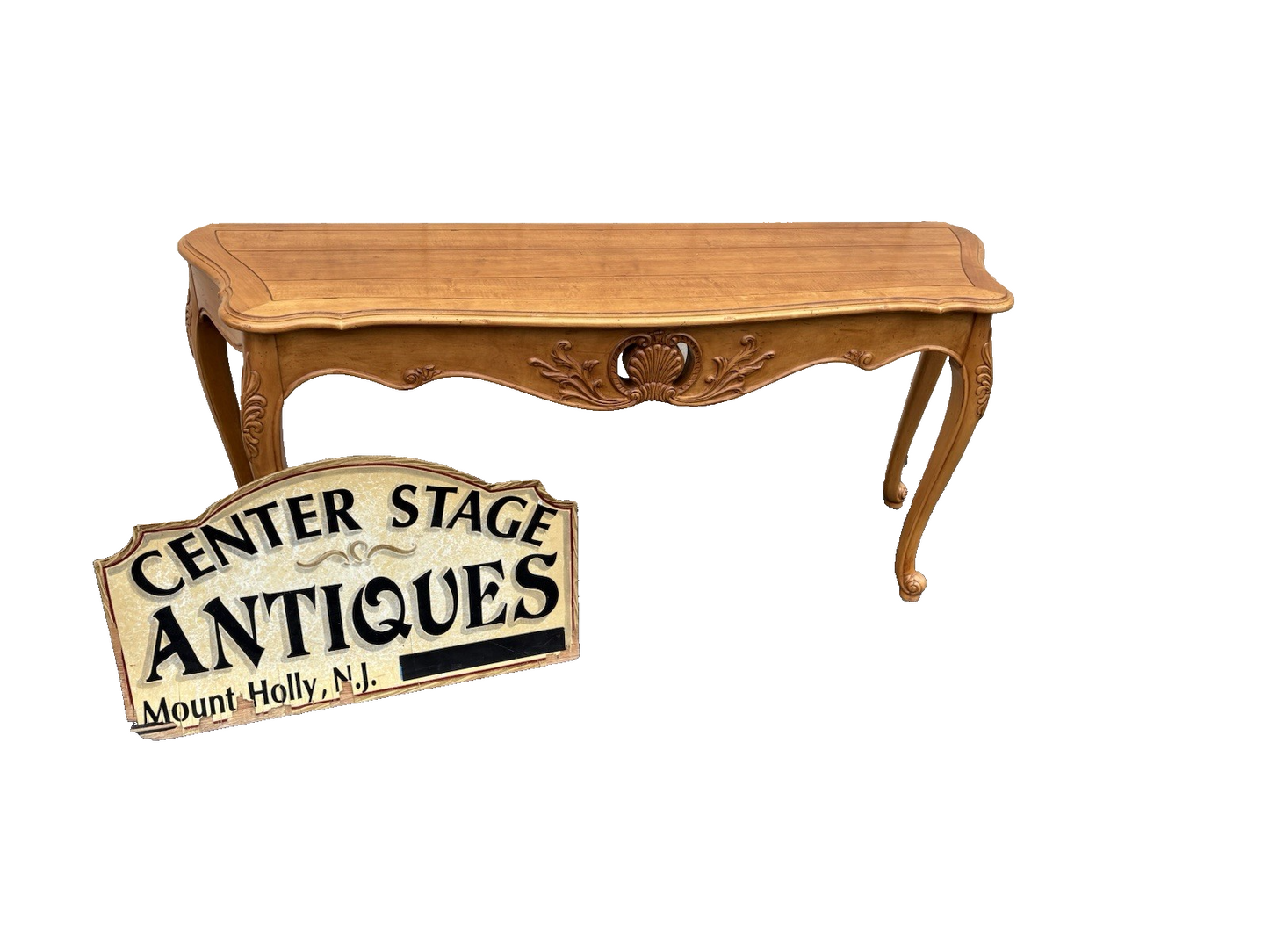 66830  ETHAN ALLEN French Country Console Table Sideboard