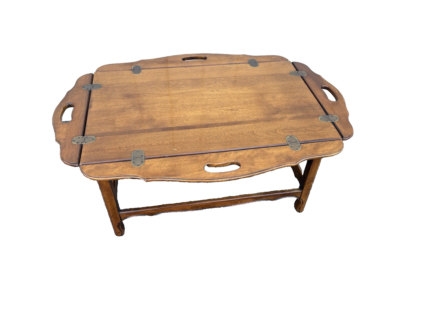 67014 ETHAN ALLEN Mahogany Butler Coffee Table Stand