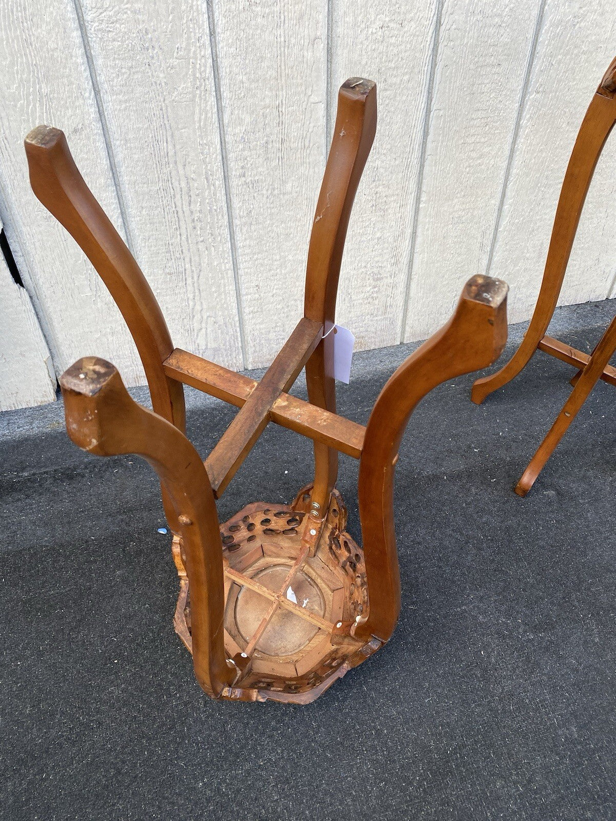 65413 PAIR Oriental Plant Pedastal Stand s Table s