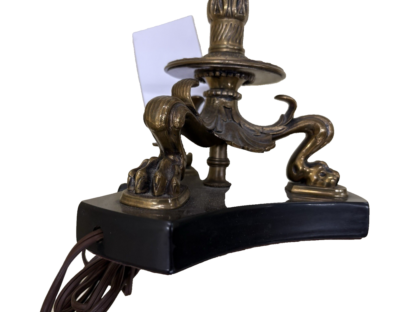 66213 Super Quality RARE Antique Candelabra Table Lamp Light