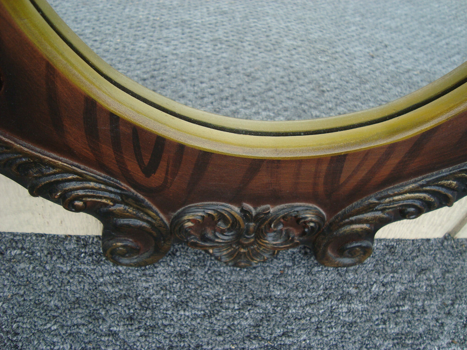 61266  Modern Carved Mirror in Fancy Picture Frame