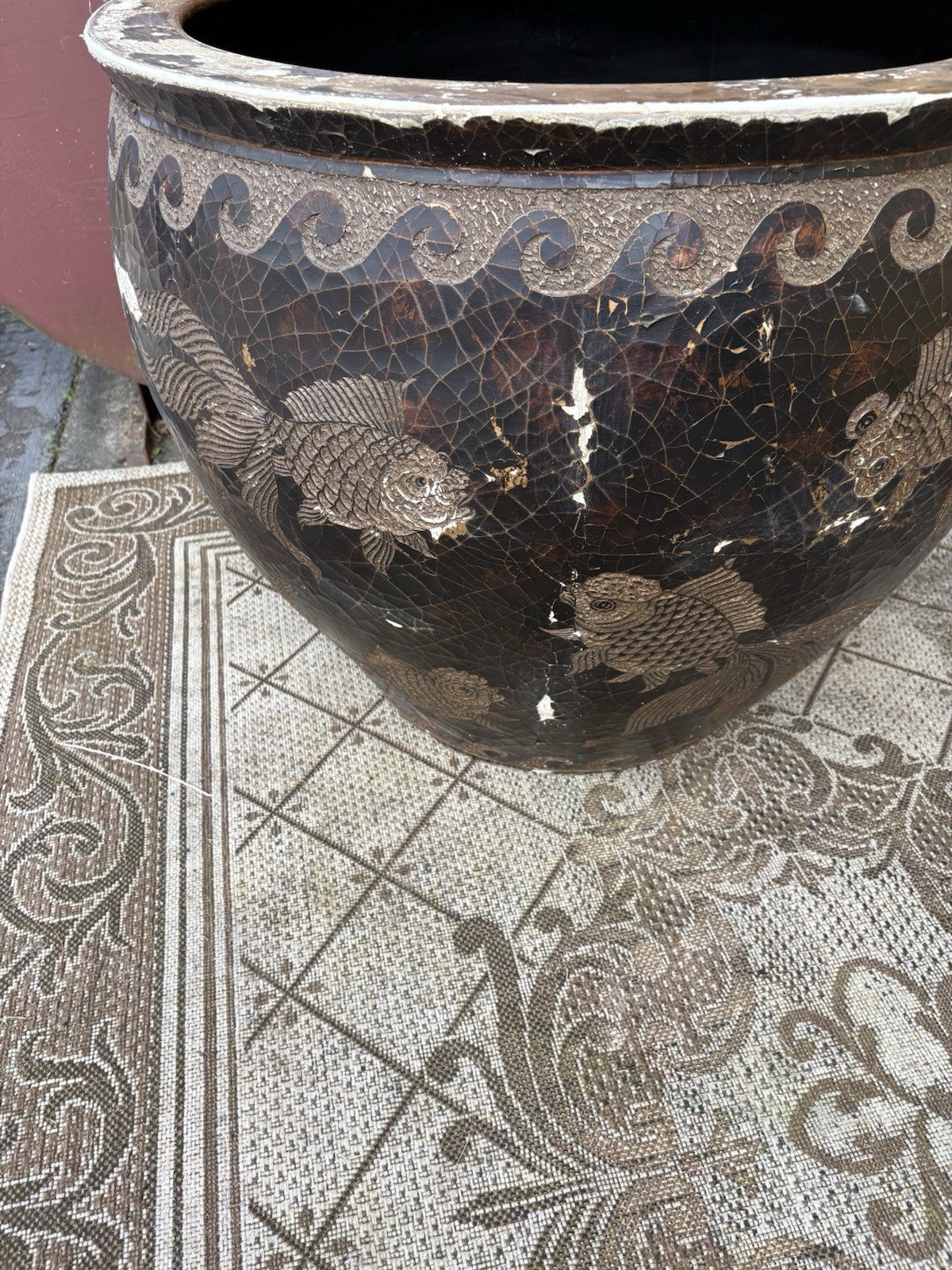 GARDEN HS:   MAITLAND SMITH Fish Ceramic Pottery Bowl