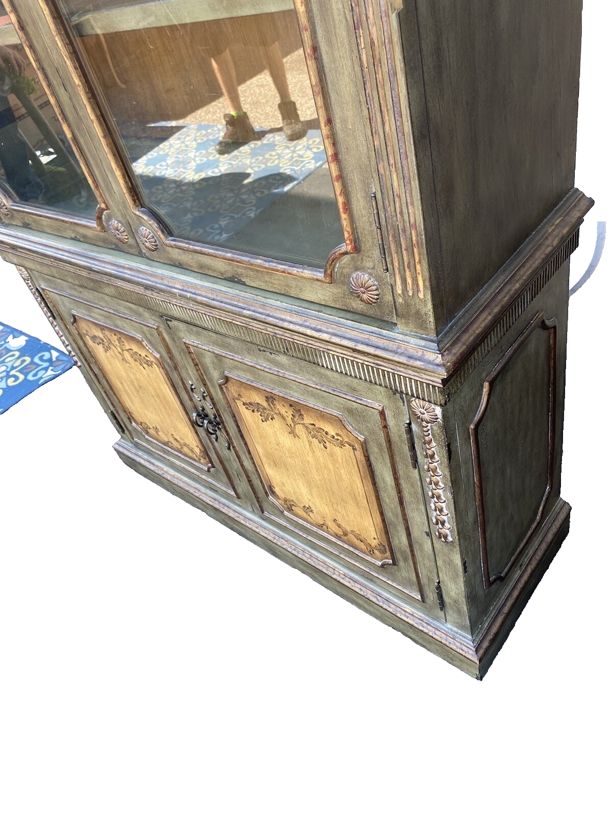 64759 DOMAIN Decorator Figural China Cabinet Curio Breakfront