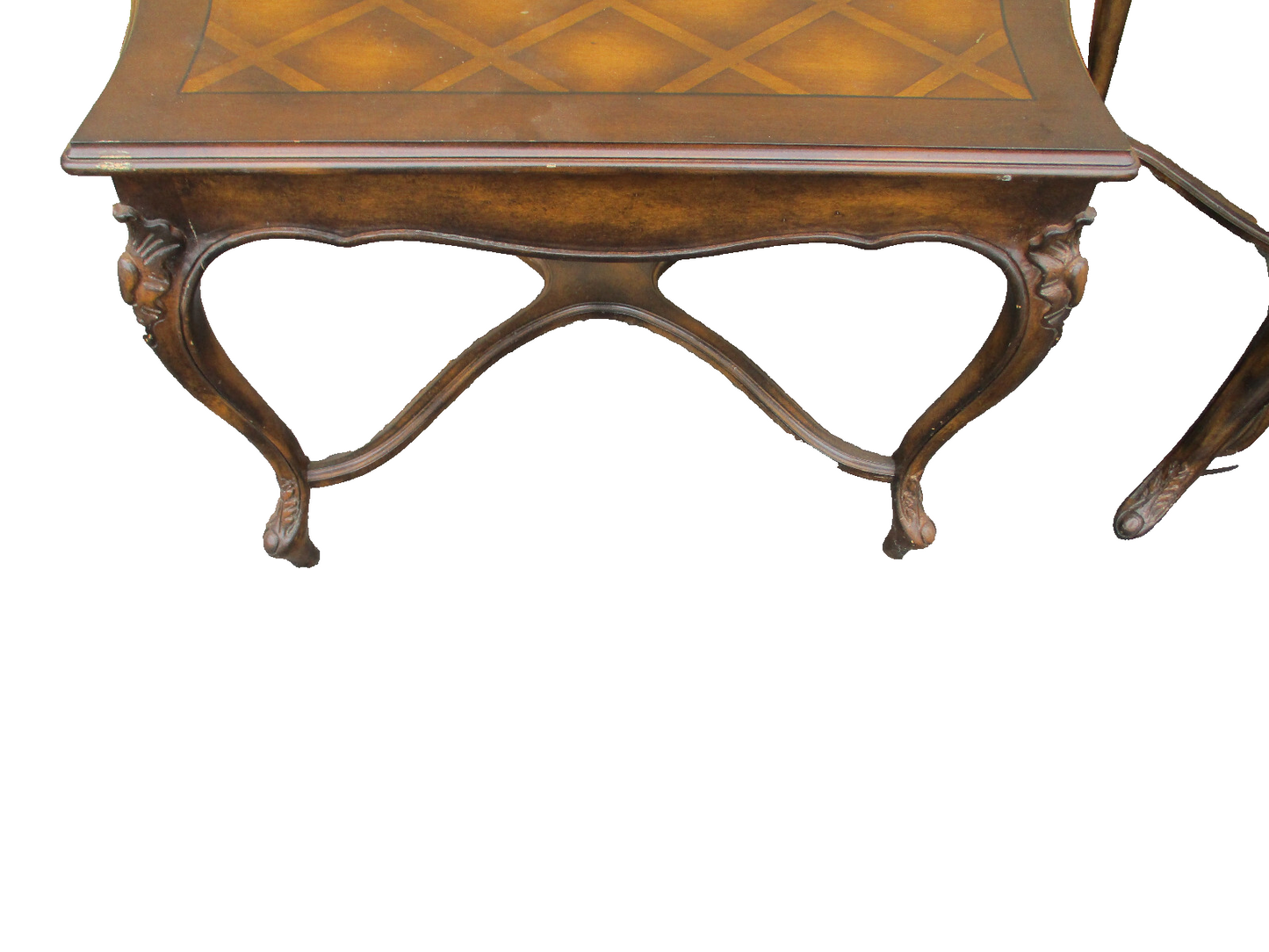 49346  Pair French Country Lamp Table Nightstand s