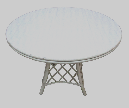 55219   Wicker Rattan Dining Kitchen Foyer Garden Table    42" Round Top 