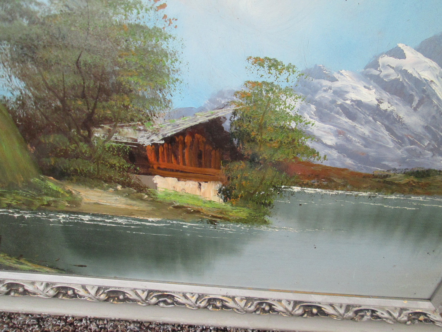59752 Vintage Oil Paintng on Board