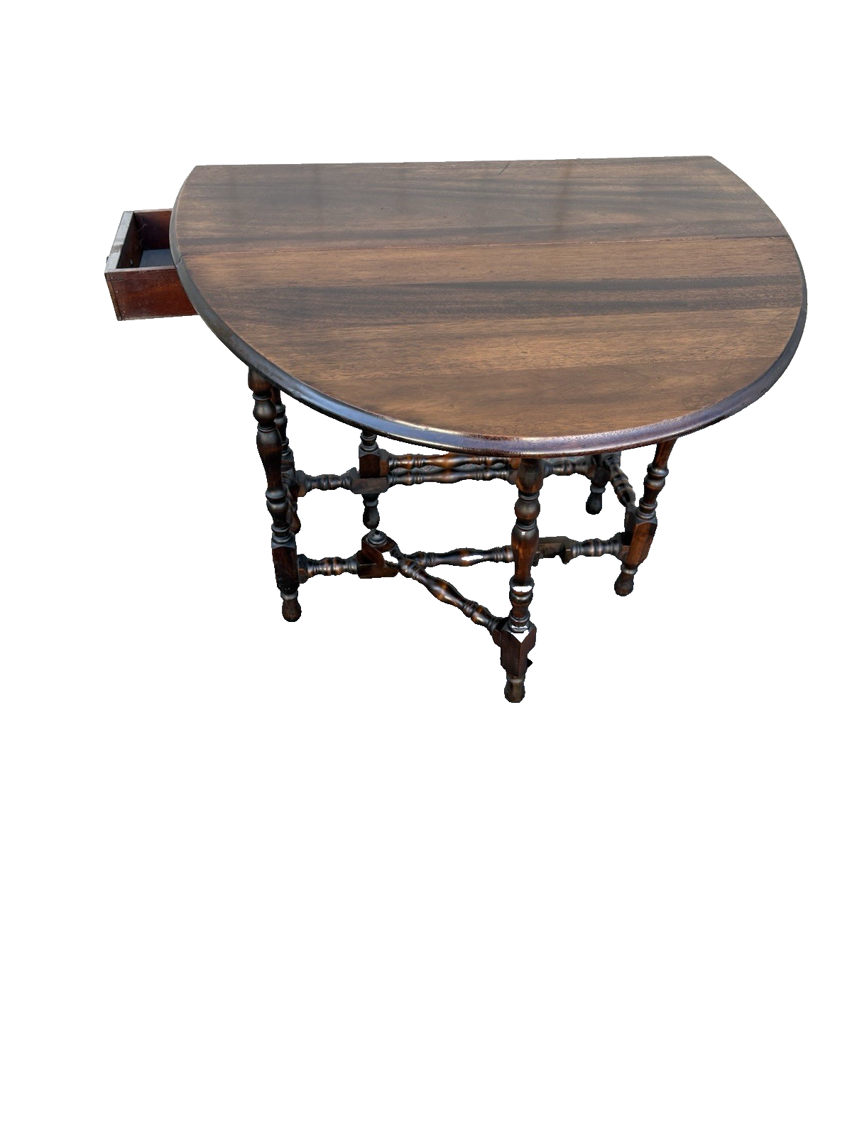 67116 Antique Mahogany Dropleaf Dining Kitchen Table