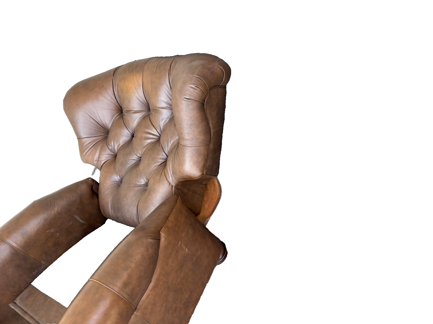 66789   Ethan Allen Leather Recliner Chair