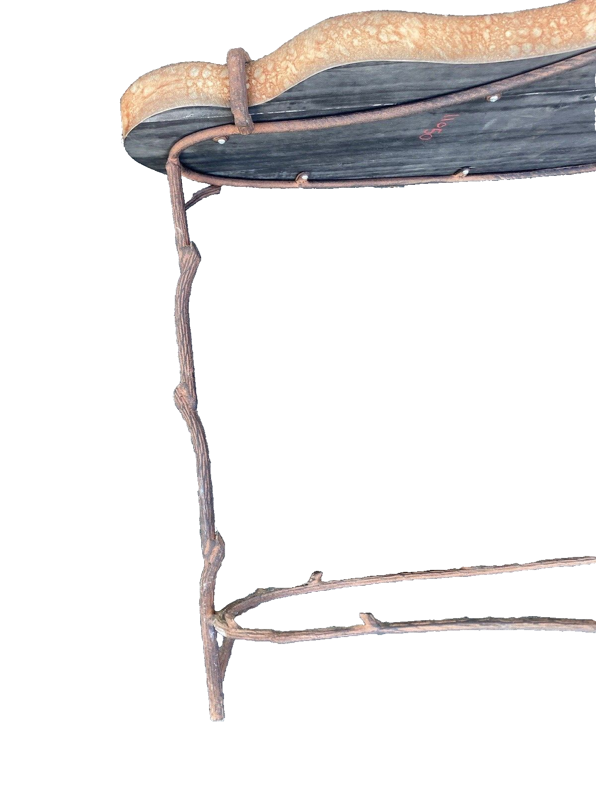 64867 Decorator Modern Lamp Table Stand with funky metal base