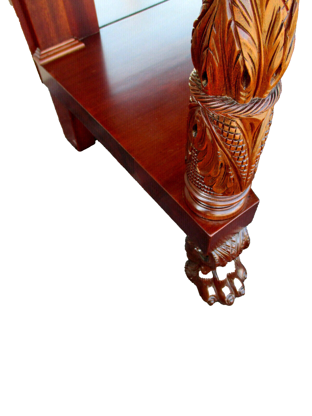 63725   Antique Empire Buffet Sideboard Server Console Cabinet