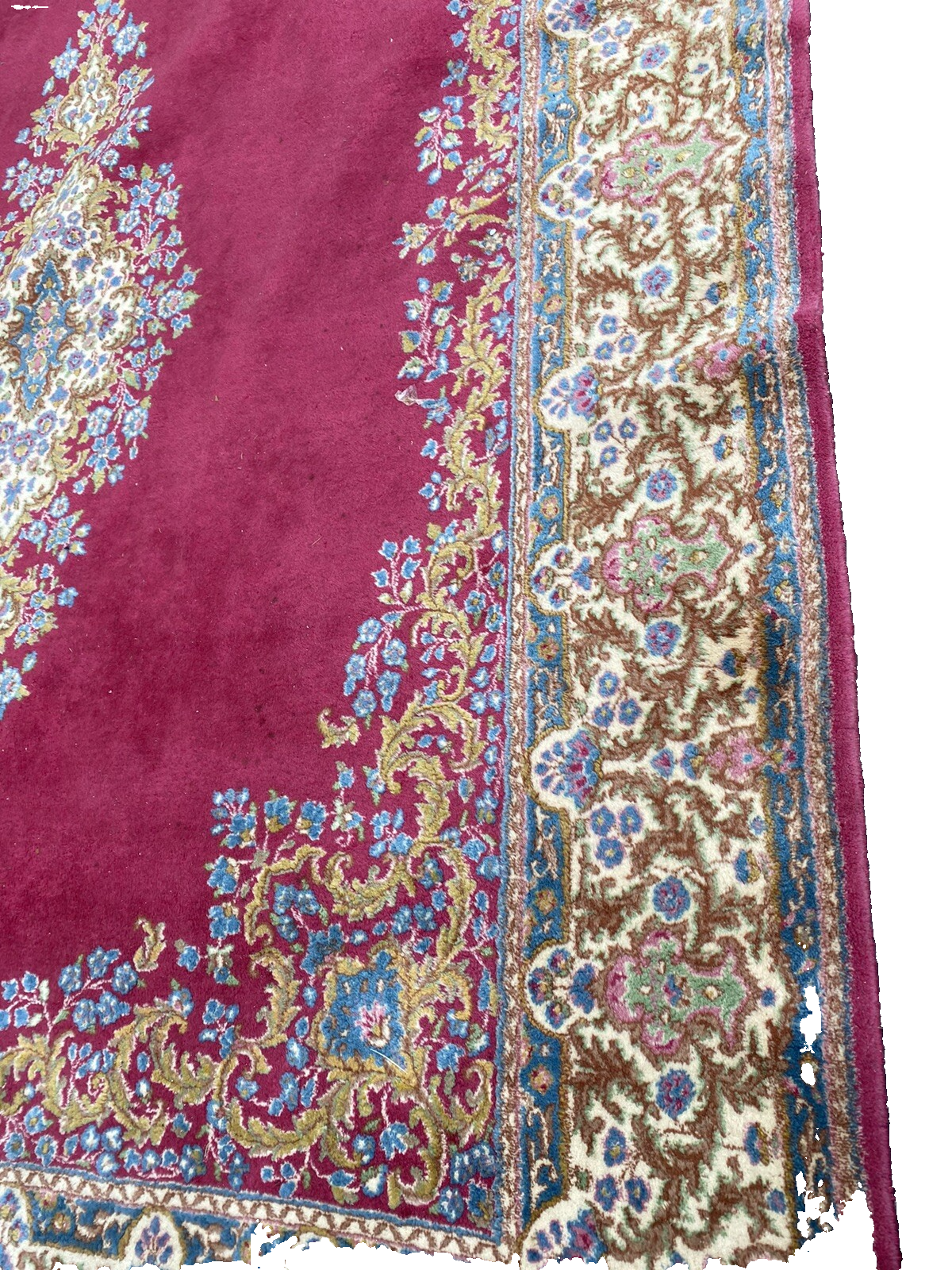 RUG 23:   Hand Woven   Oriental Carpet Rug Kirman   Size  8' 9" x 12 '