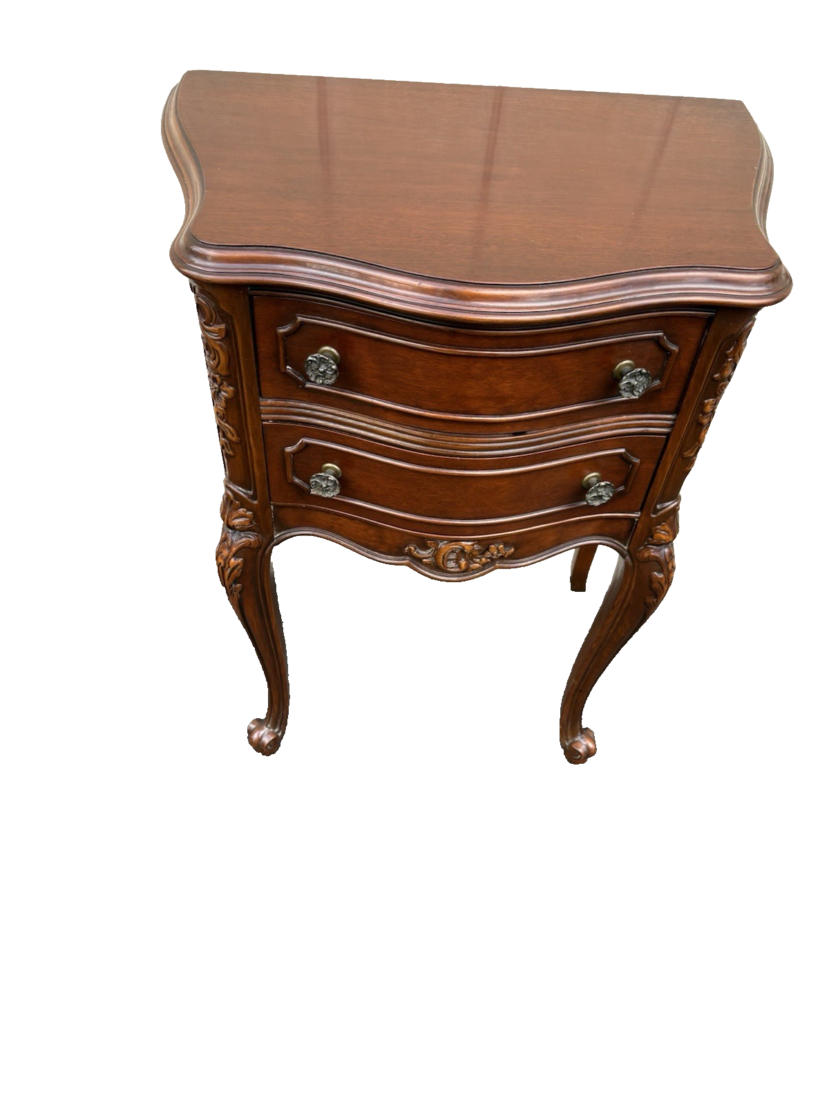 66835 Antique French Louis XV Nightstand End Table Stand