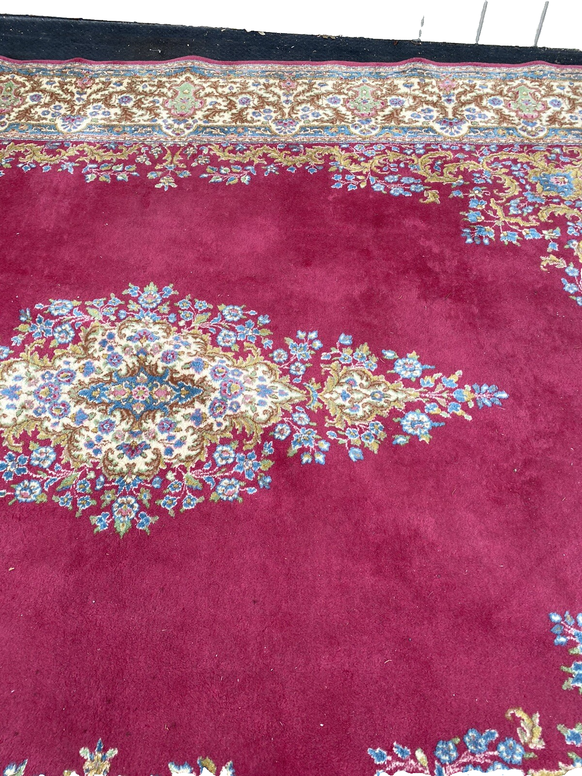 RUG 23:   Hand Woven   Oriental Carpet Rug Kirman   Size  8' 9" x 12 '