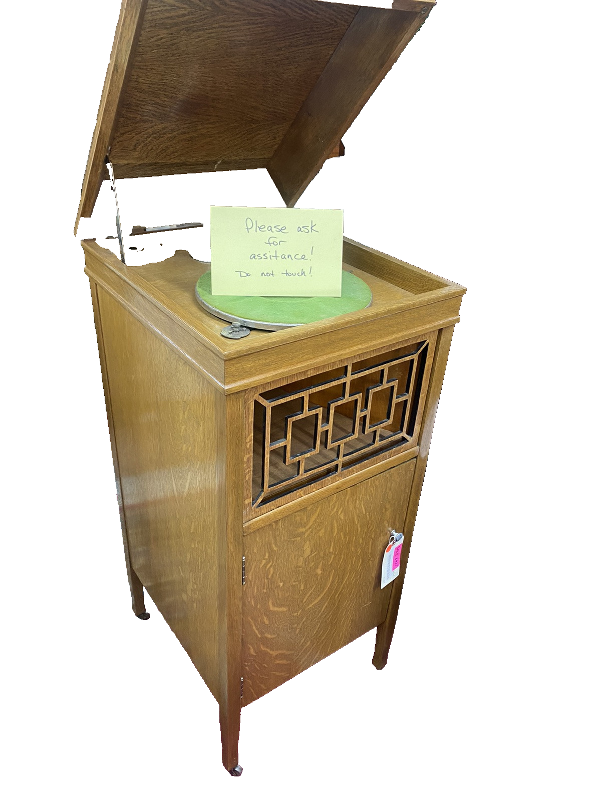 63818 Antique BRUNSWICK Oak Victrola PHONOGRAPH