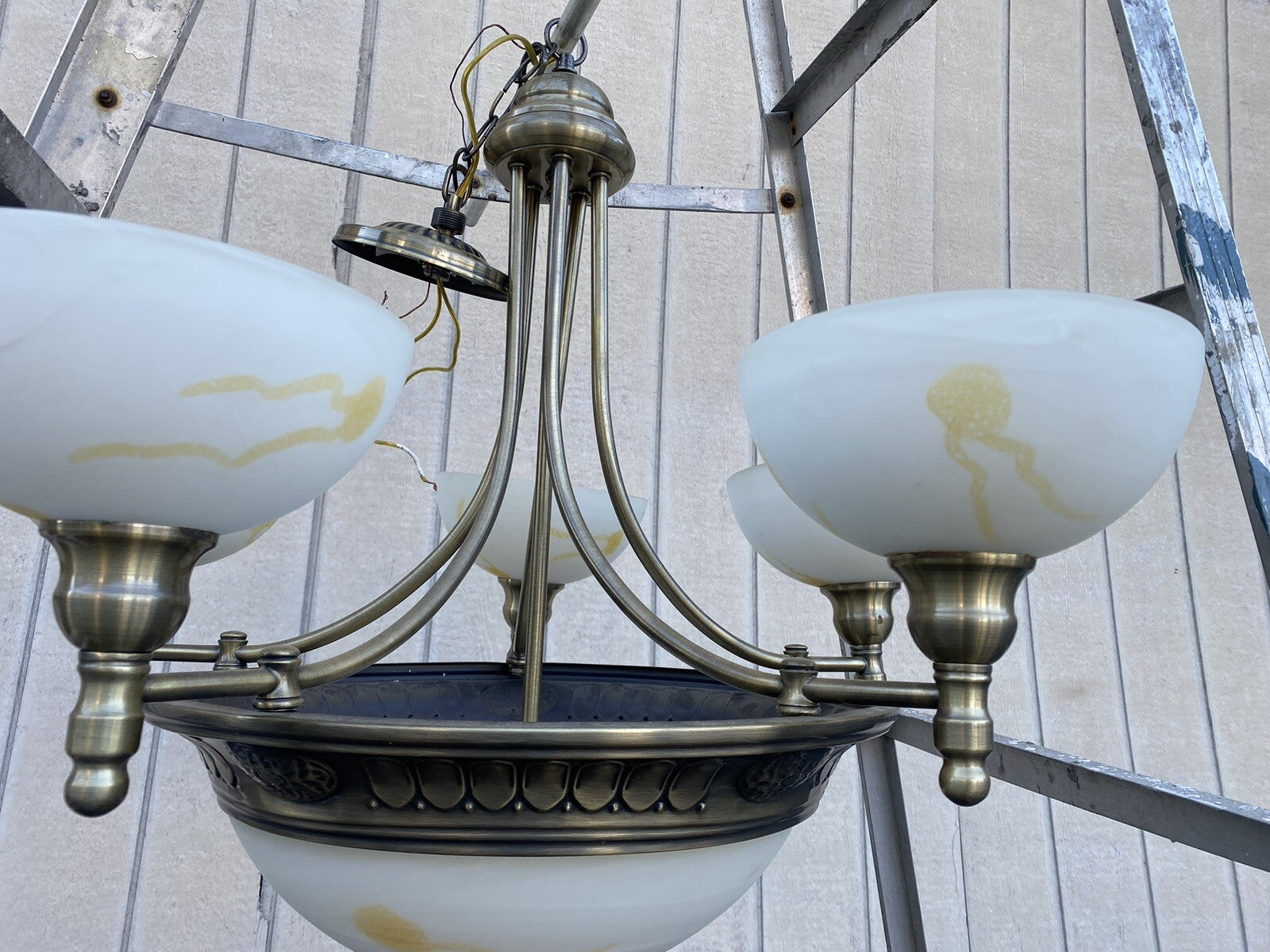 66031   Modern Decorator Hanging Light Fixture Chandelier.